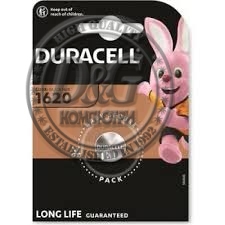 Бутонна батерия DURACELL CR-1620, 3V, Литиева